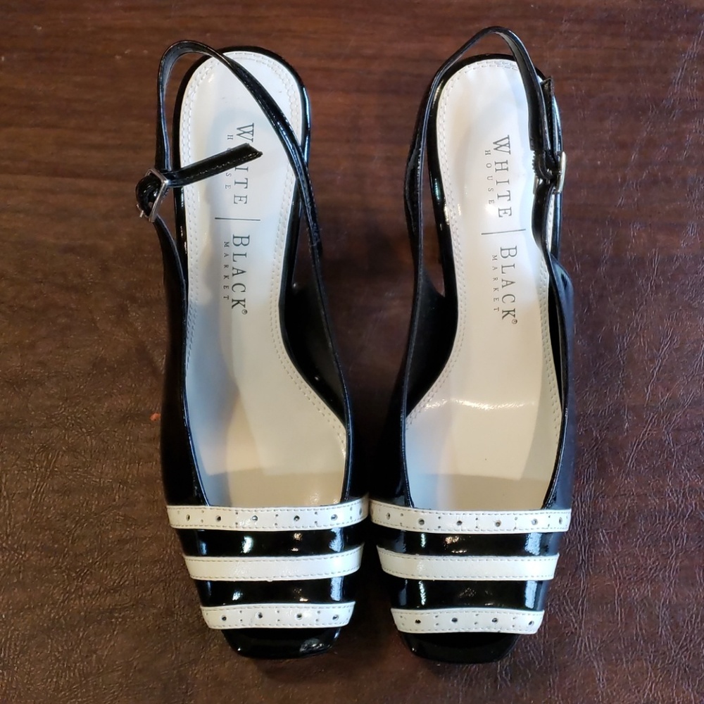 White House Black Market High Heel Slingbacks